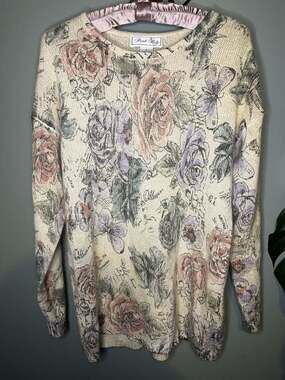 Vintage Private Party Silk Open Knit Sweater Women's